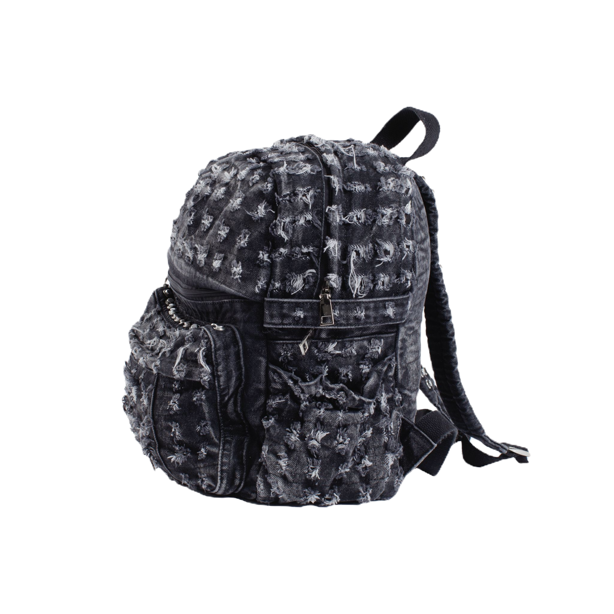 TRASHED DENIM BACKPACK – Reckless Scholars TRASHED DENIM BACKPACK – Reckless Scholars