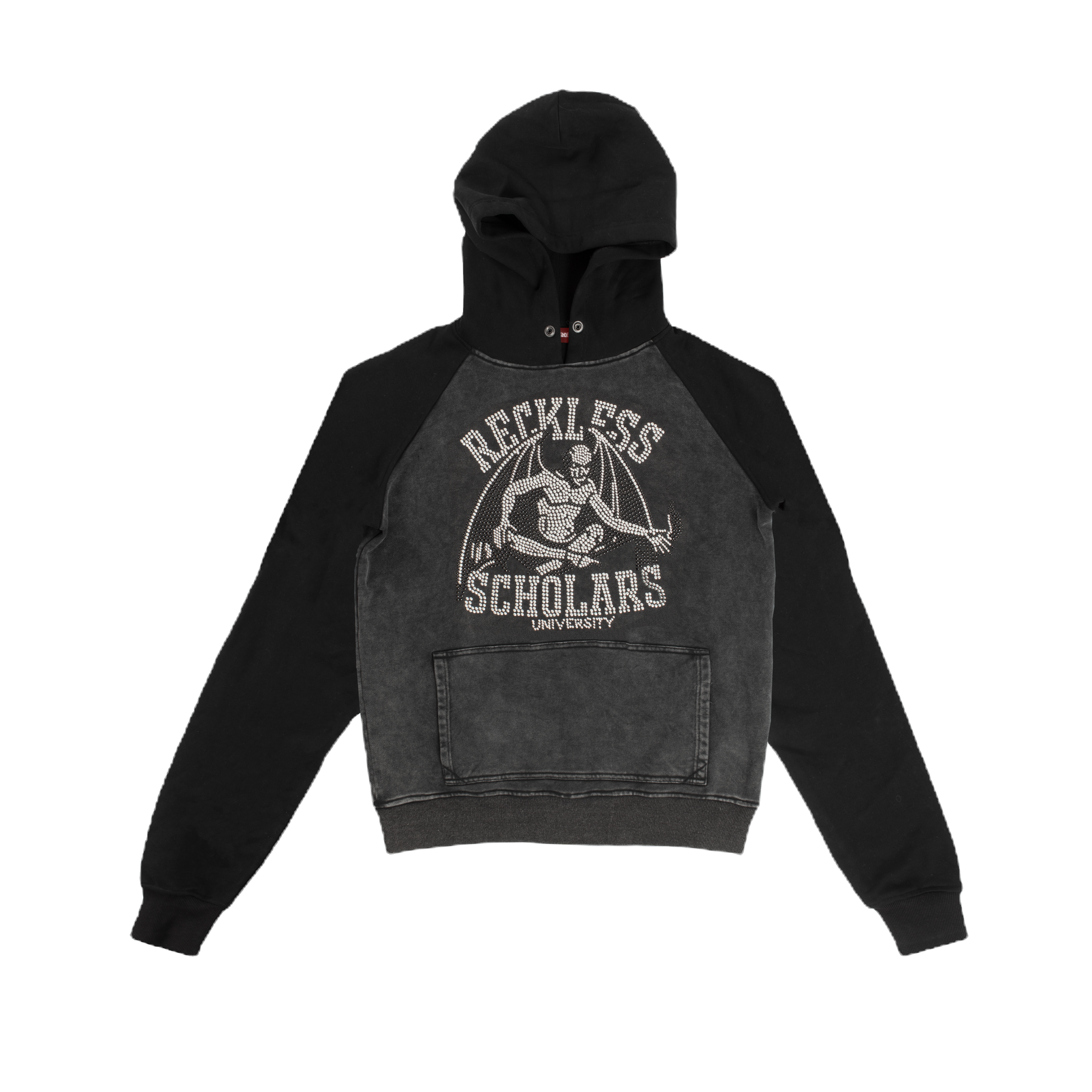 Powerless Fearless Reckless Retro Pullover Hoodie - Classic Heavyweight Cotton Blend