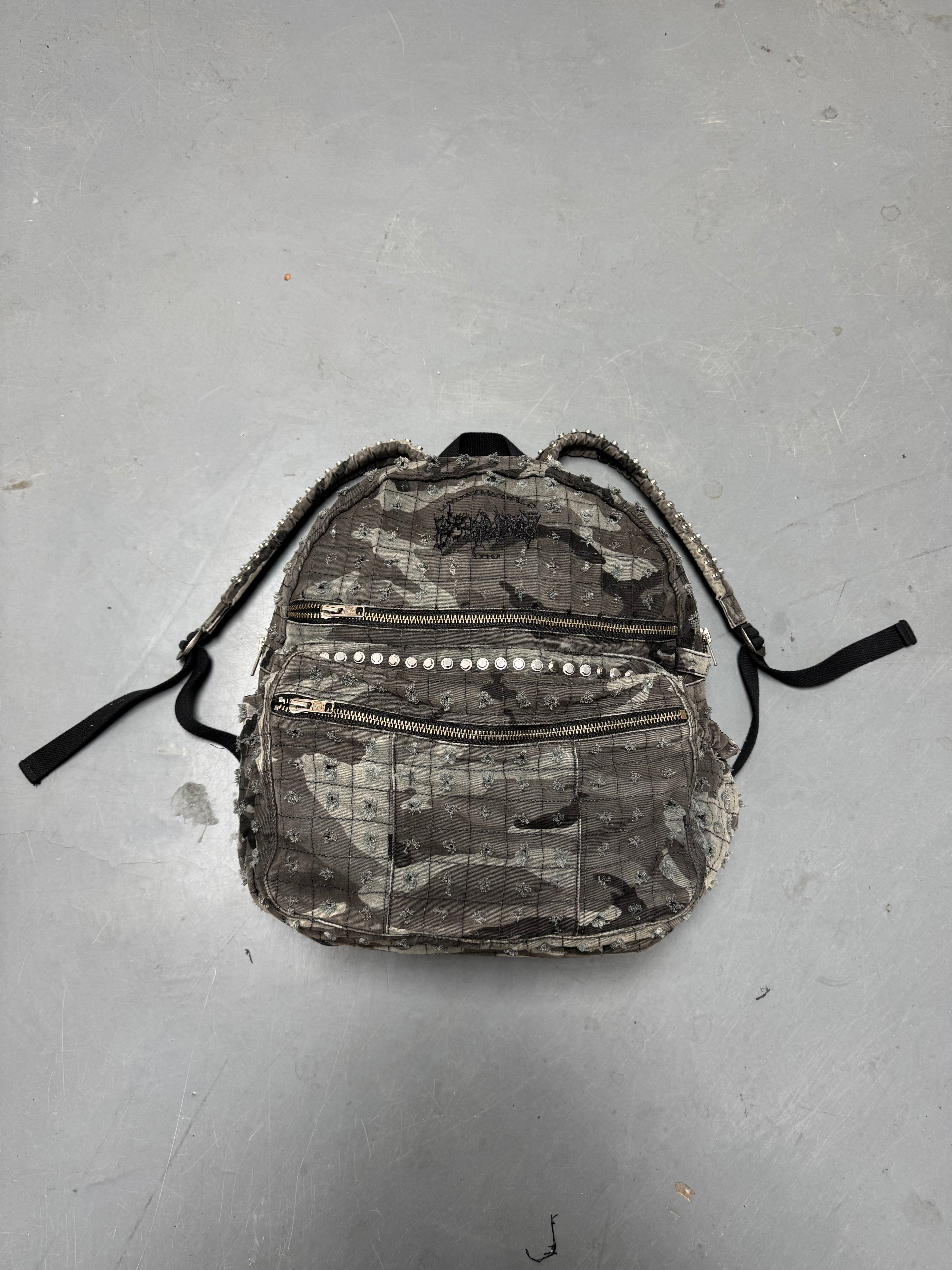 Reckless Scholars リュック/バックパック/デニム CAMMO TRASHED DENIM BACKPACK – Reckless Scholars