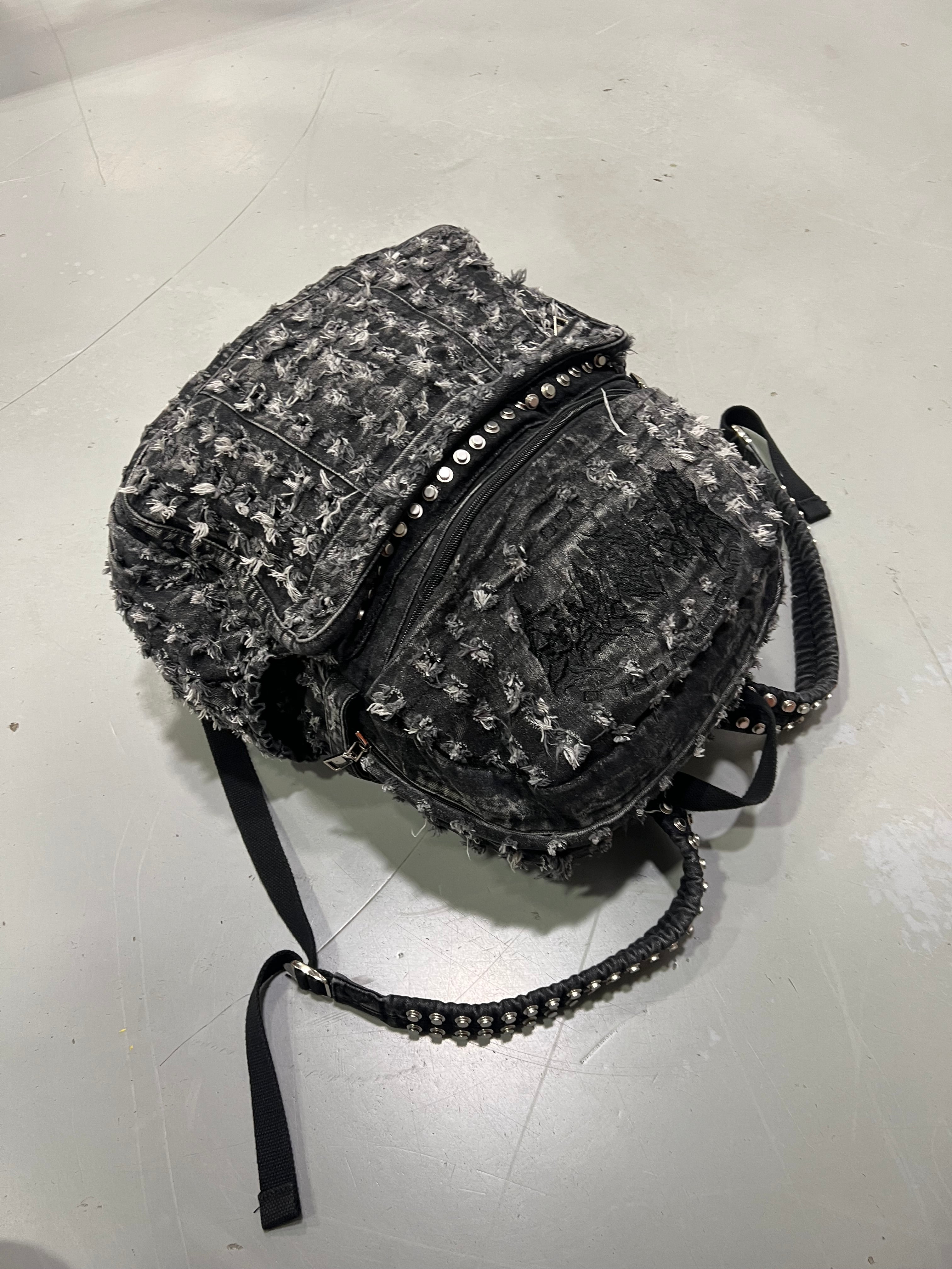 TRASHED DENIM BACKPACK – Reckless Scholars
