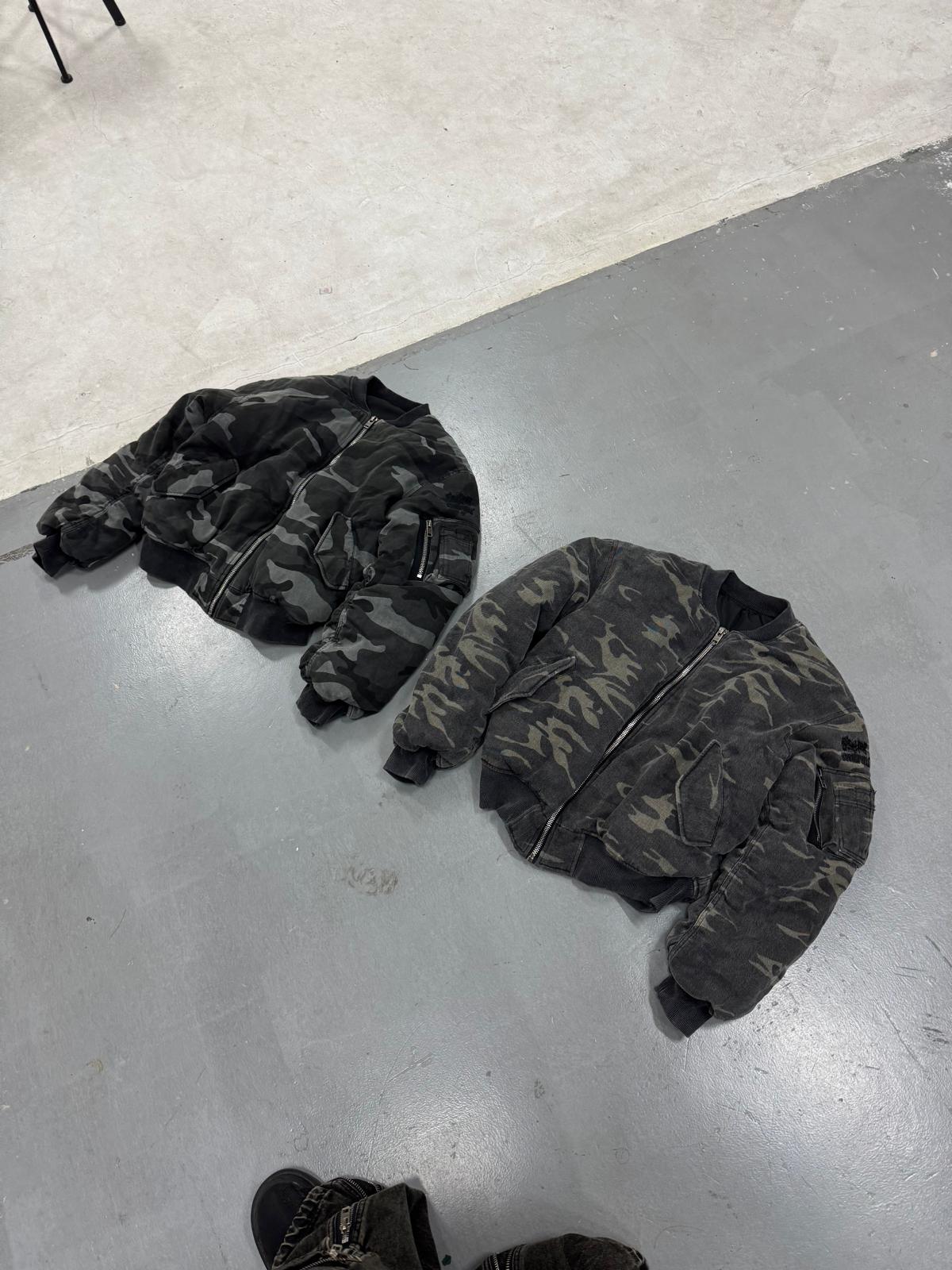 EVERYDAY BOMBER WASHED CAMMO BLACK – Reckless Scholars