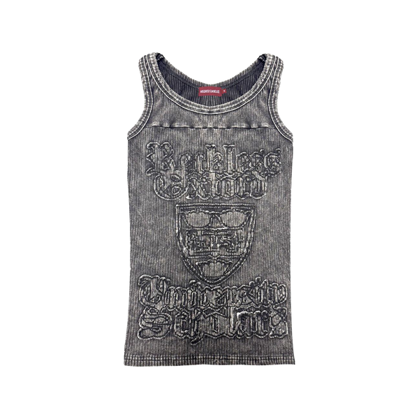 OXFORD STONEWASHD RIBBED TANKTOP